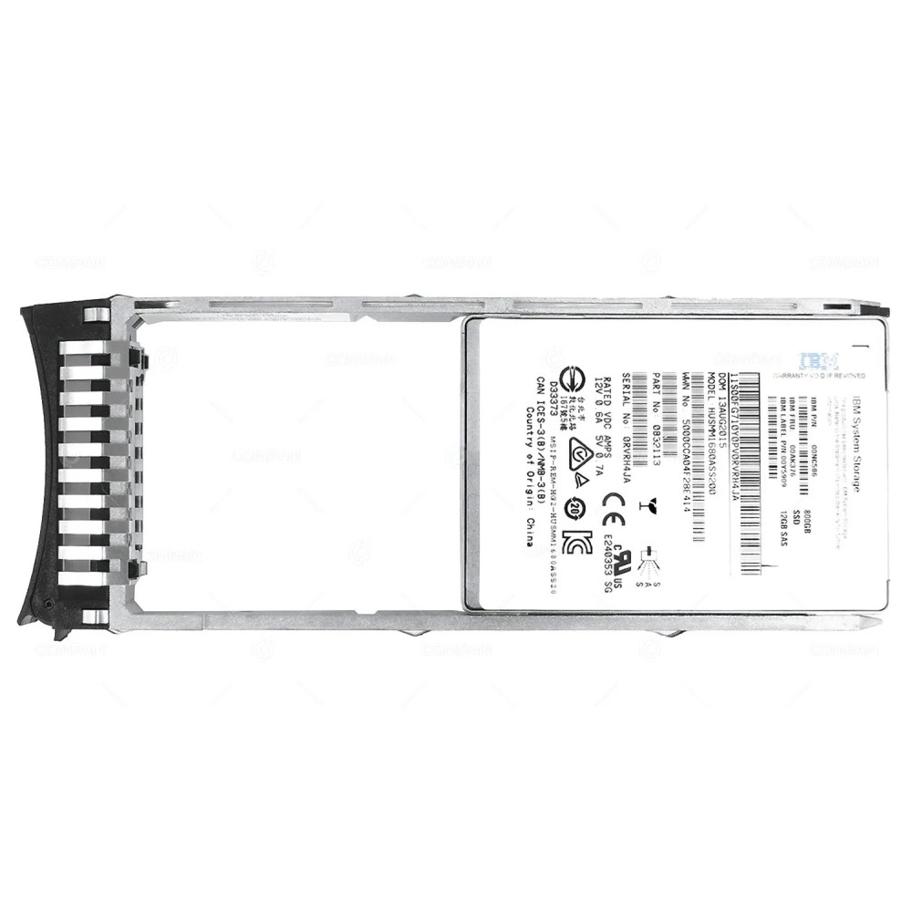 00AK376 IBM SSD 800GB SAS 12G 2.5" SFF HOT-SWAP FOR IBM STORWIZE V3500 V3700